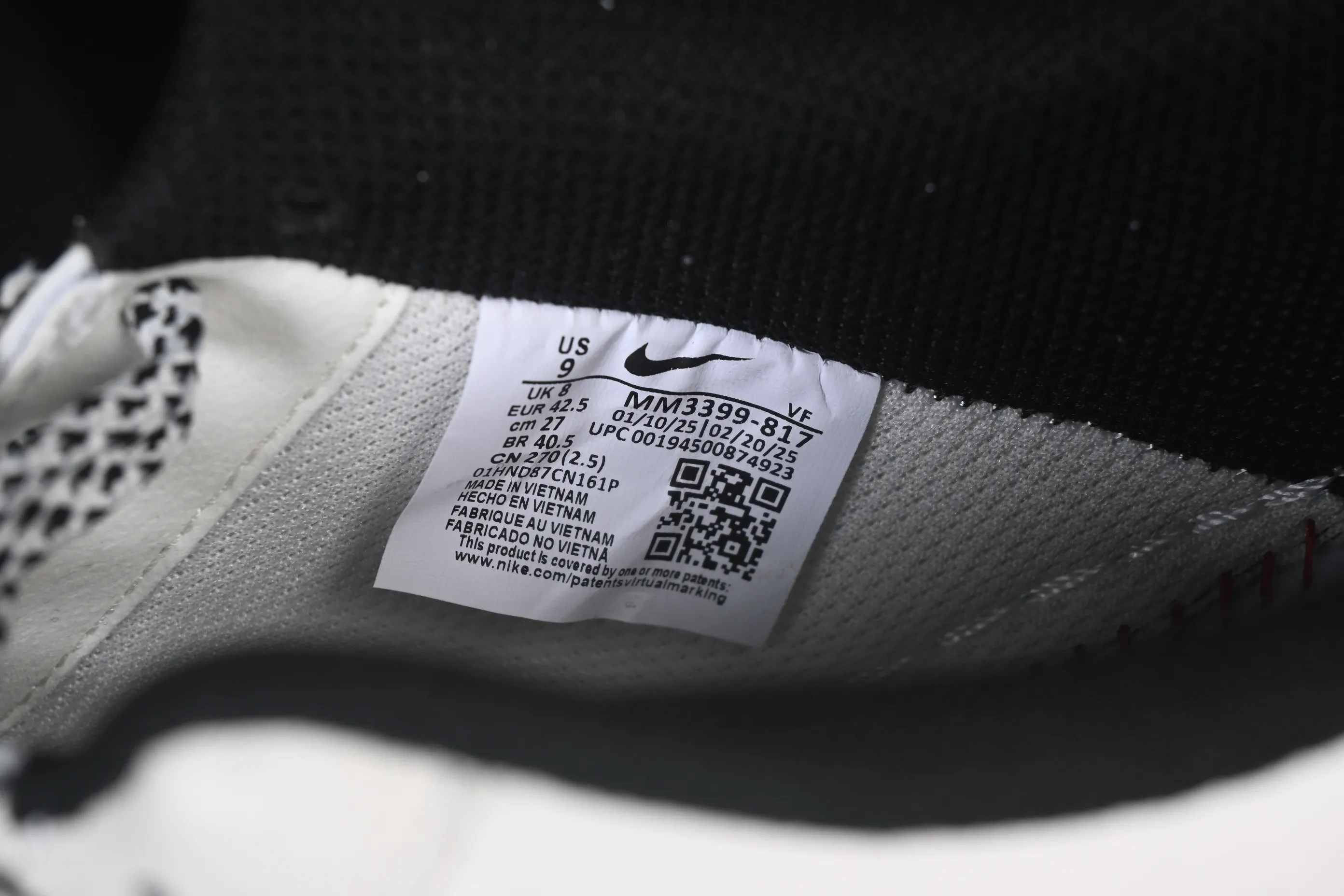 All categories Nk Air Force 1 Air Force series Nk Air Force 1 Low Air Force low-top Nike Air Force 1'07 Low black and white contrast Air Force 1 low-top casual sneakers MM3399-817